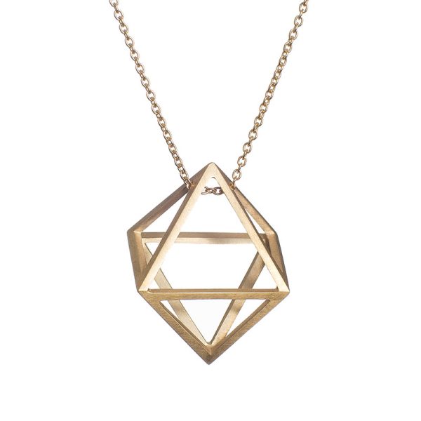 Crystal star goldplated