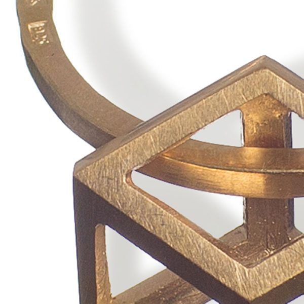 Rhombus ring goldplated - Image 3